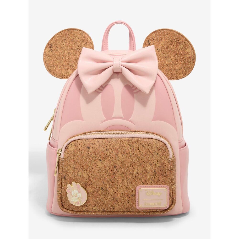 Disney Loungefly Minnie Mouse
Corkboard Pin Display Ears Mini Backpack